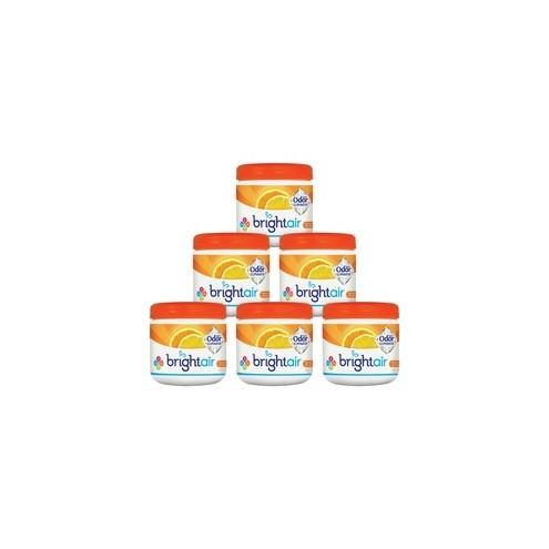 Bright Air Super Odor Eliminator Air Freshener - 14 fl oz (0.4 quart) - Fresh Lemon, Mandarin Orange - 60 Day - 6 / Carton