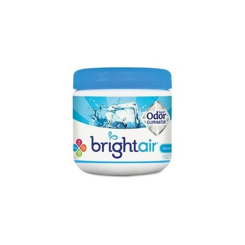 Bright Air Super Odor Eliminator Air Freshener - Gel - 14 fl oz (0.4 quart) - Cool, Clean - 60 Day - 6 / Carton