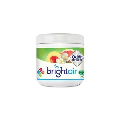 Bright Air White Peach Super Odor Eliminator Jar - 14 fl oz (0.4 quart) - White Peach, Citrus - 60 Day - 6 / Carton