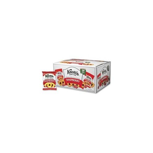 Knott's Biscomerica Raspberry Cookies - Raspberry - 1 Serving Bag - 2 oz - 36 / Carton