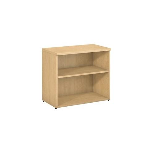 Bush 400 Series Lower Bookcase Cabinet - 29.7" x 16.9" x 26" - 2 Shelve(s) - Finish: Natural Maple