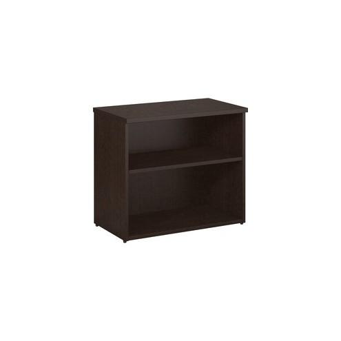 Bush 400 Series Lower Bookcase Cabinet - 29.7" x 16.9" x 26" - 2 Shelve(s) - Finish: Mocha Cherry