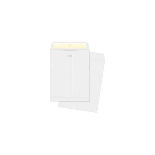 Business Source Double-prong Clasp Envelopes - Clasp - #90 - 9" Width x 12" Length - 28 lb - Clasp - Wove - 100 / Box - White