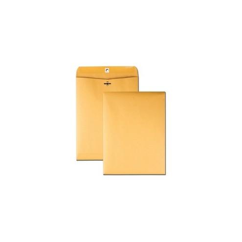 Business Source 32 lb Kraft Clasp Envelopes - Clasp - #90 - 9" Width x 12" Length - 32 lb - Clasp - Kraft - 100 / Box - Brown Kraft