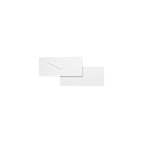 Business Source No. 10 White Wove V-Flap Business Envelopes - Business - #10 - 9 1/2" Width x 4 1/8" Length - 24 lb - Gummed - Wove - 500 / Box - White