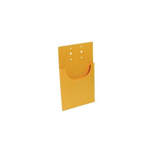 Business Source Kraft Classification Pocket - Letter - 8 1/2" x 11" Sheet Size - 3/4" Expansion - Internal Pocket(s) - Kraft - 100 / Box