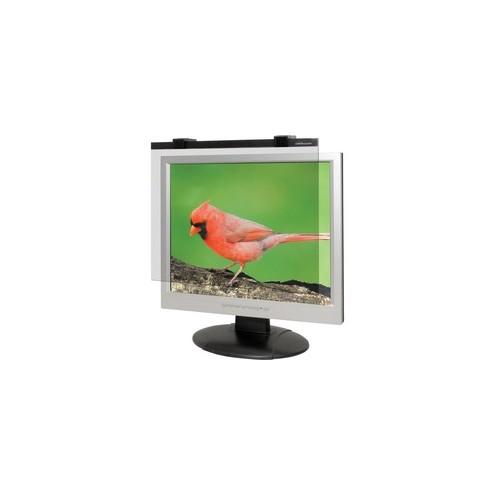 Business Source 19"-20" Monitor Antiglare Filter Black - For 19" Widescreen LCD, 20" Monitor - 16:10 - Acrylic