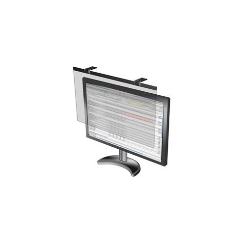 Business Source LCD Monitor Privacy Filter Black - For 22" Widescreen LCD, 21.5" Monitor - 16:10 - Acrylic