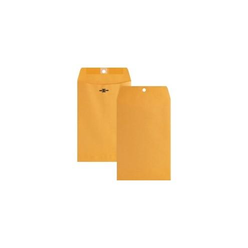 Business Source Heavy-duty Metal Clasp Envelopes - Clasp - #55 - 6" Width x 9" Length - 28 lb - Clasp - Kraft - 100 / Box - Kraft