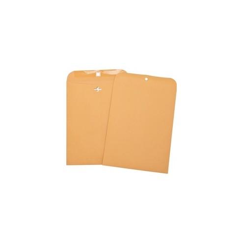 Business Source Heavy-duty Clasp Envelopes - Clasp - 8 3/4" Width x 11 1/2" Length - 28 lb - Clasp - Kraft - 100 / Box - Brown Kraft