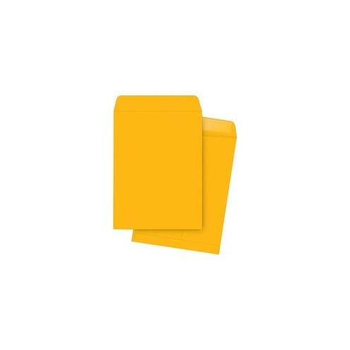 Business Source Kraft Gummed Catalog Envelopes - Catalog - #13 1/2 - 10" Width x 13" Length - 28 lb - Gummed - Kraft - 250 / Box - Kraft