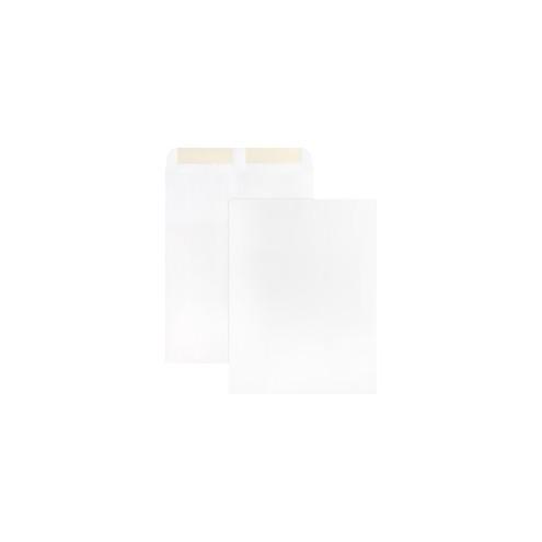 Business Source 28 lb. White Catalog Envelopes - Catalog - #10 1/2 - 9" Width x 12" Length - 28 lb - Gummed - Wove - 250 / Box - White