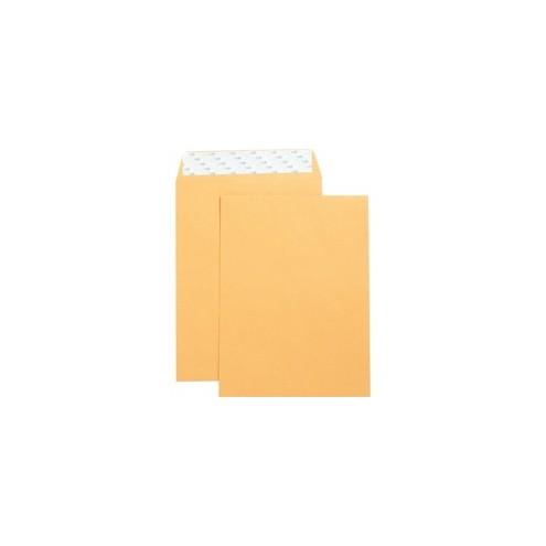 Business Source Self Adhesive Kraft Catalog Envelopes - Catalog - 9" Width x 12" Length - 28 lb - Self-sealing - Kraft - 250 / Box - Brown Kraft