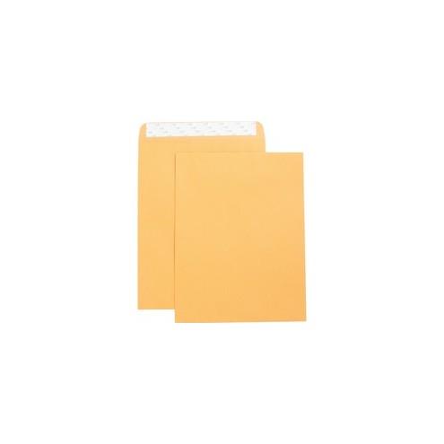 Business Source Self Adhesive Kraft Catalog Envelopes - Catalog - 10" Width x 13" Length - 28 lb - Self-sealing - Kraft - 250 / Box - Brown Kraft