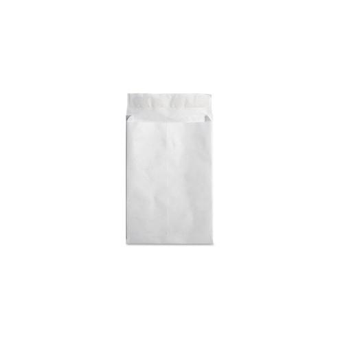 Business Source Tyvek Expansion Envelopes - Document - 12" Width x 16" Length - 2" Gusset - Peel & Seal - Tyvek - 100 / Carton - White