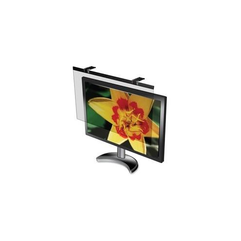 Business Source Wide-screen LCD Anti-glare Filter Black - For 21.5" Widescreen LCD, 22" Monitor - 16:10 - Acrylic