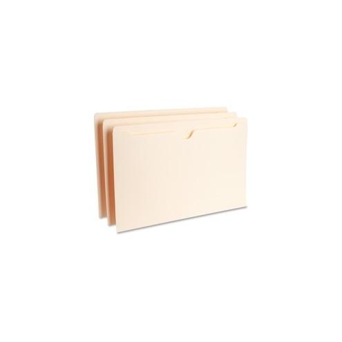 Business Source Manila Flat File Pockets - Legal - 8 1/2" x 14" Sheet Size - 11 pt. Folder Thickness - Manila - Recycled - 100 / Box