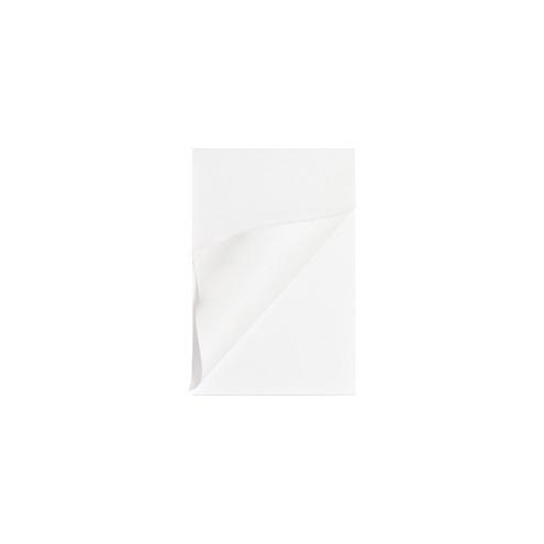 Business Source Plain Memo Pads - 100 Sheets - Plain - Glued - Unruled - 15 lb Basis Weight - 4" x 6" - White Paper - Chipboard Backing - 144 / Carton
