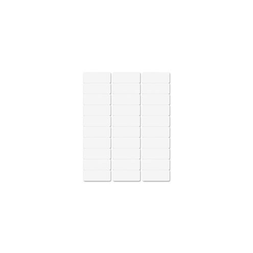 Business Source Bright White Premium-quality Address Labels - Permanent Adhesive - 1" Width x 2 5/8" Length - Laser, Inkjet - Bright White - 30 / Sheet - 500 Total Sheets - 15000 / Carton