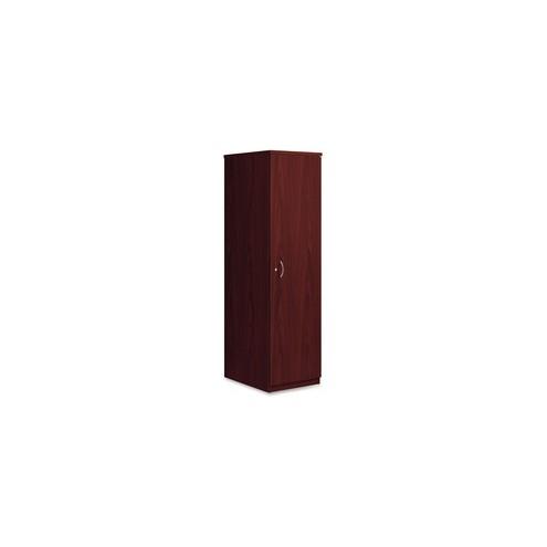 HON BL Wardrobe Cabinet 65"H - 24" x 18" x 66" - Drawer(s)1 Door(s) - Square Edge - Finish: Mahogany, Thermofused Laminate (TFL)