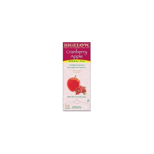 Bigelow Cranberry Apple Herbal Tea - Herbal Tea - Cranberry Apple - 168 Teabag - 28 / Box