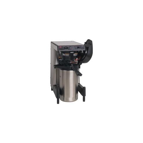 BUNN SmartWAVE Low-Profile Coffee Brewer- Plumbed - 2.01 quart - Black, Silver - Plastic