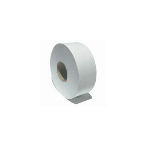 Bunzl 2-Ply Jumbo Bath Tissue - 2 Ply - 3.30" x 575 ft - 8.50" Roll Diameter - White - Soft - For Washroom - 12 / Carton