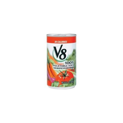 V8 Original Vegetable Juice - Ready-to-Drink - Vegetable Flavor - 5.50 fl oz (163 mL) - Can - 48 / Carton