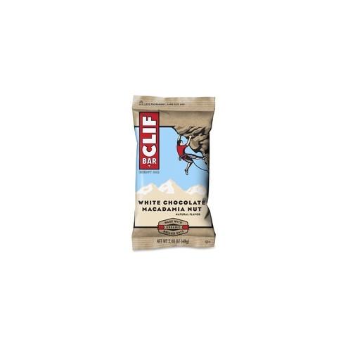 Clif Bar White Chocolate Macadamia Nut Energy Bar - Individually Wrapped - White Chocolate, Macadamia Nut - 2.40 oz - 12 / Box