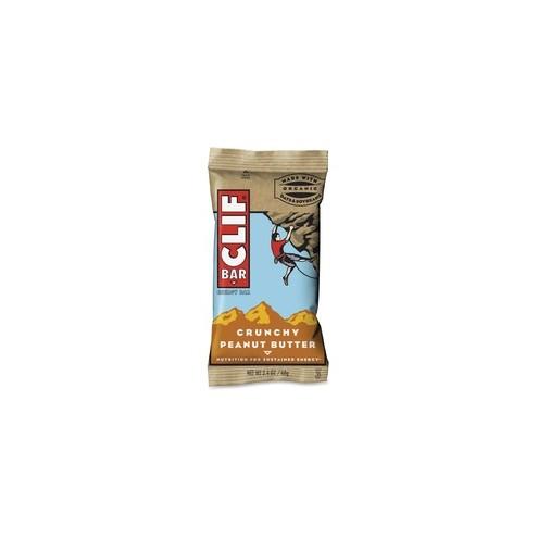 Clif Bar Crunchy Peanut Butter Energy Bar - Individually Wrapped - Peanut Butter - 2.40 oz - 12 / Box