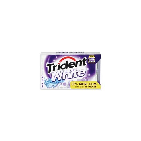 Trident Cool Rush White Gum - Cool Rush - Sugar-free, Individually Wrapped, Non-abrasive - 9 / Box