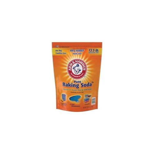 Arm & Hammer Pure Baking Soda - Powder - 216 oz (13.50 lb) - 4 / Box - Orange