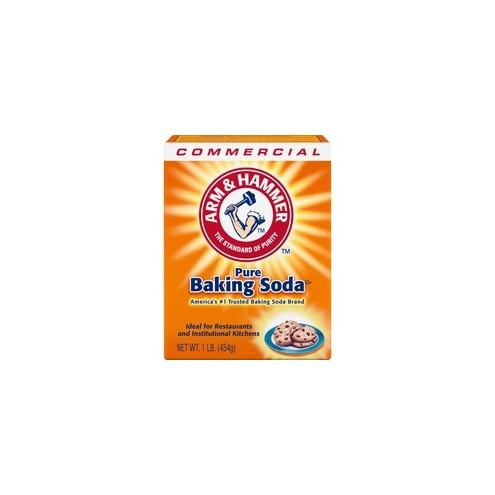 Arm & Hammer Pure Baking Soda - 16 oz (1 lb) - 24 / Carton - White