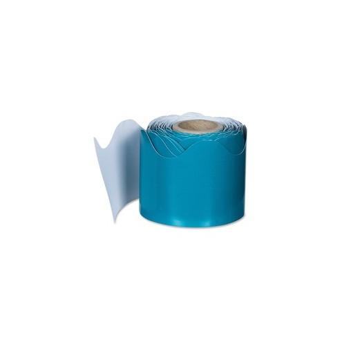 Carson Dellosa Education Plain Continuous-roll Scalloped Border - (Scalloped Border) Shape - 2" Height x 2.25" Width x 432" Length - Teal - 1 Roll