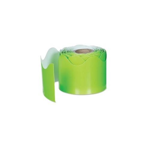 Carson Dellosa Education Plain Continuous-roll Scalloped Border - (Scalloped Border) Shape - 2" Height x 2.25" Width x 432" Length - Lime - 1 Roll