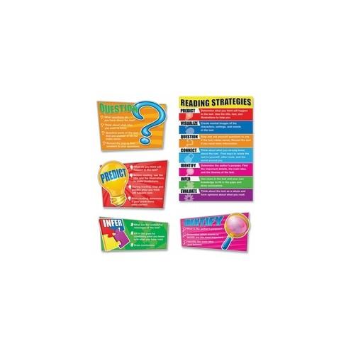 Carson Dellosa Education Reading Strategies Bulletin Board Set - Theme/Subject: Learning - Skill Learning: Reading, Strategy - 8 Pieces - 5-11 Year