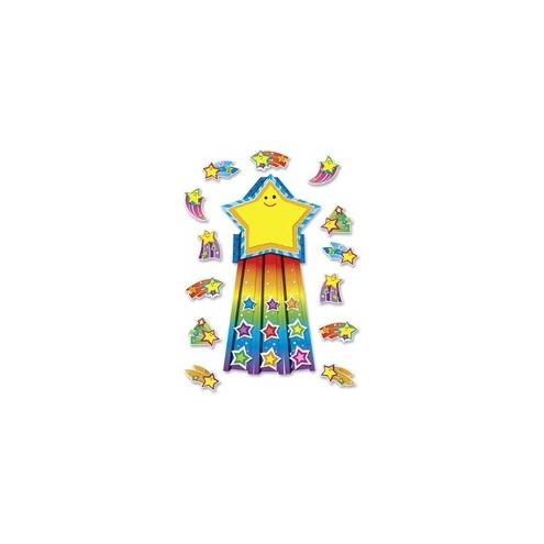 Carson Dellosa Education Shooting Stars Bulletin Board Set - (Star, Rainbow) Shape - Assorted - 1 Set