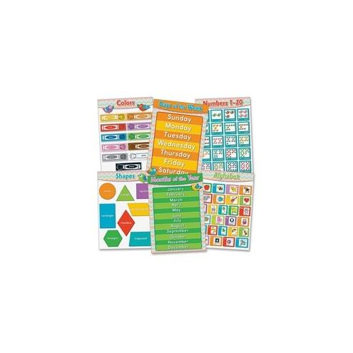 Carson Dellosa Education Chevron Basic Skills Bulletin Board Set - Theme/Subject: Learning - Skill Learning: Art & Design - 6 Pieces - 5-8 Year