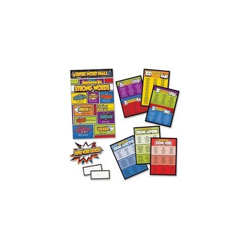 Carson Dellosa Education Super Power/Word Choices Bulletin Board Set - Theme/Subject: Learning - Skill Learning: Verb, Adverb, Strategy, Communication, Adjective - 43 Pieces - 7-11 Year