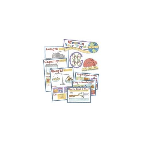 Carson Dellosa Education Measure Your World Bulletin Board Set - Theme/Subject: Learning - Skill Learning: Chart, Measurement - 10 Pieces - 7-11 Year