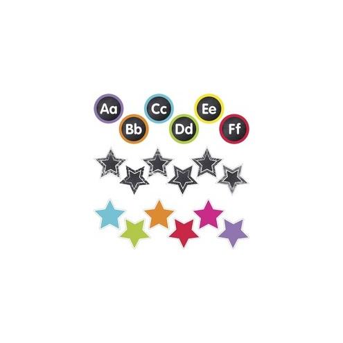 Carson Dellosa Education Twinkle Twinkle You're A STAR Cut-Outs - 108 (Cutout) Shape - Durable - Multicolor - Card Stock - 3 / Set