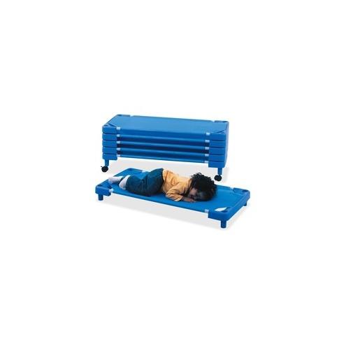 Children's Factory Full Size Cots Set - Blue - Steel, Polyester, Woven