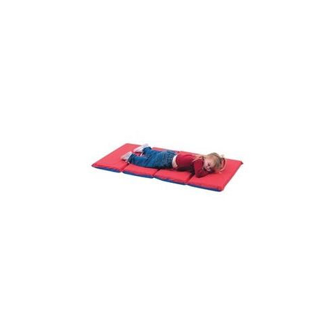 Children's Factory 2" Sealed Infection Control Mats - 48" Length x 24" Width x 2" Thickness - Rectangle - Vinyl, Foam - Red, Blue