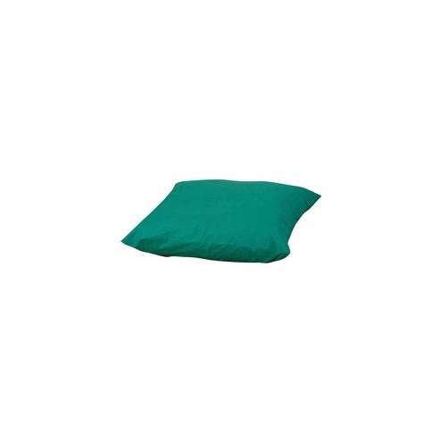 Children's Factory Foam-filled Square Floor Pillow - 27" x 27" - Foam Filling - Polyester - Square - Water Resistant, Machine Washable - Green - 1Each