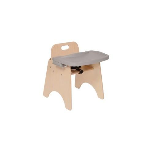 Angeles 11" High Feeding Chair - Natural - Birch Veneer - 16" Length x 17" Width - 20" Height - 1 Each