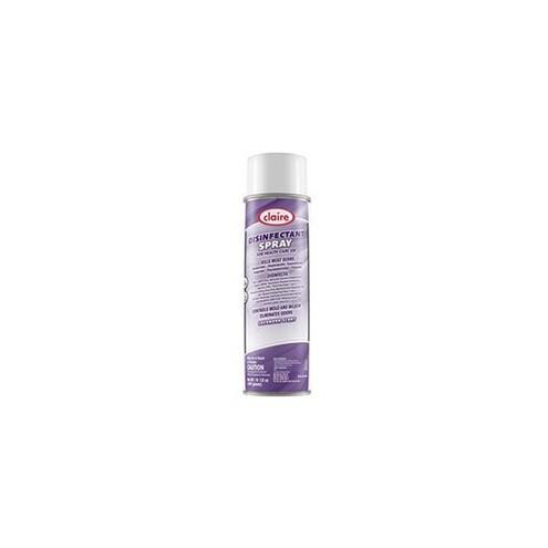 Claire Disinfectant Spray for Health Care Use - VOC Compliant - Spray - 15.5 fl oz (0.5 quart) - Lavender ScentCan - 12 / Pack