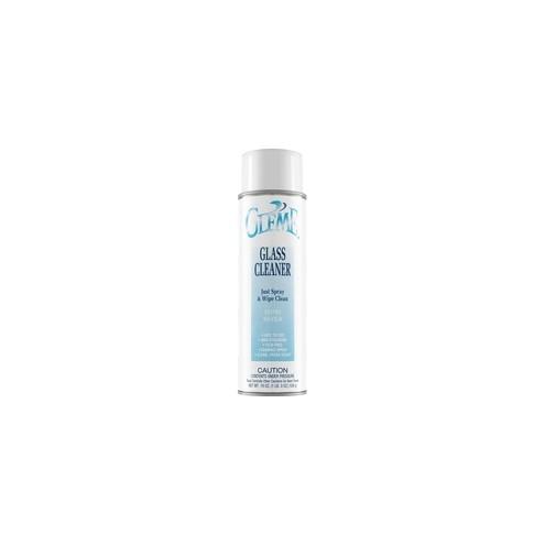 Claire Gleme Glass Cleaner - Foam Spray - 19 fl oz (0.6 quart) - Clean & Fresh ScentCan - 12 / Pack - White