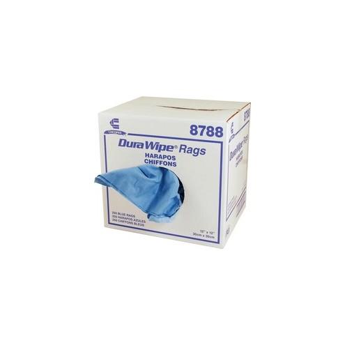 Chicopee DuraWipe Rags - Wipe - 250 / Carton - Blue