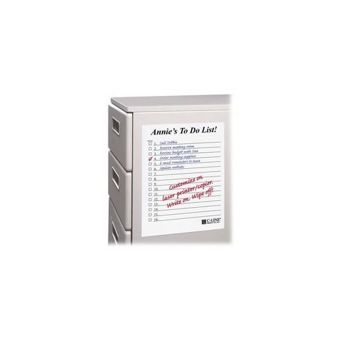 C-Line Dry Erase Sheets - Peel & Stick, 11 X 8-1/2, 25/BX, 57911