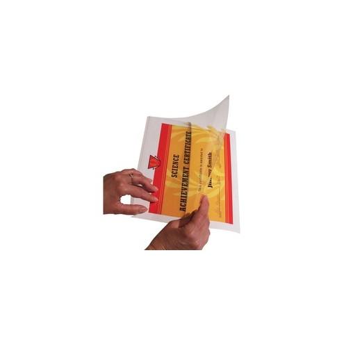C-Line Super Heavyweight Cleer Adheer Quick Cover Laminating Pockets - Clear, Two-Sided, 9 x 12, 25/BX, 65187